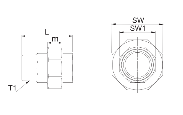 male female union fitting