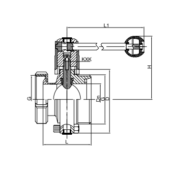 sanitary butterfly valve