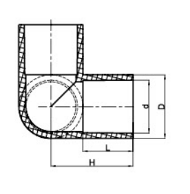 pvc 3 way elbow