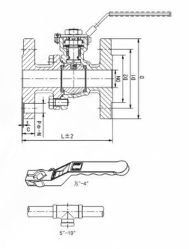 2 piece ball valve