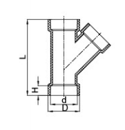pvc wye