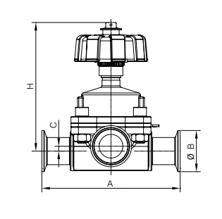 3 way diaphragm valve