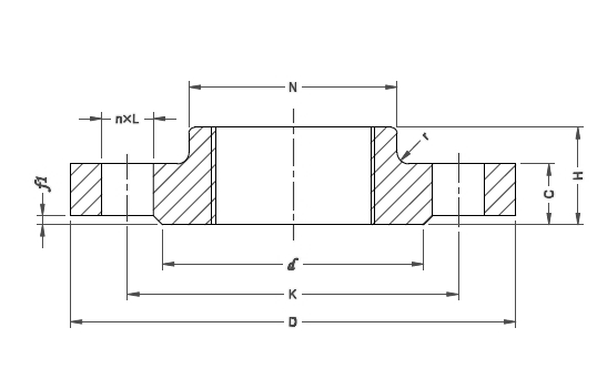 threaded pipe flange