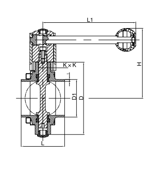 sanitary butterfly valve
