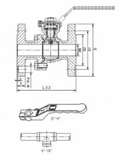 2 piece ball valve