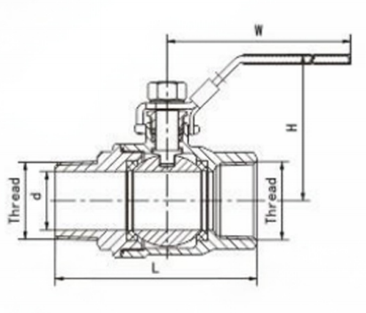 female ball valve