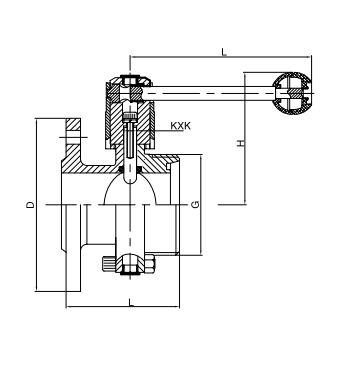 round butterfly valve