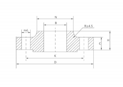 hubbed slip on flange
