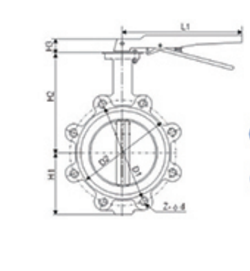 handle wafer butterfly valve