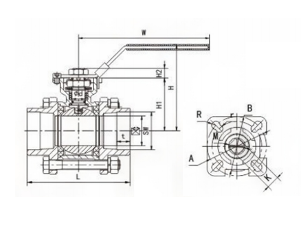 3 pc ball valve
