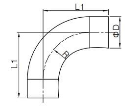 long radius stainless steel elbow