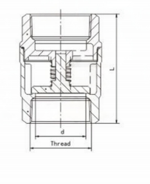 vertical check valve
