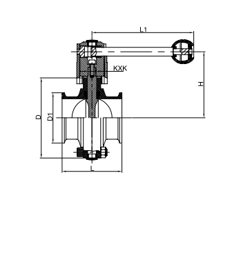 Sanitary Clamped Butterfly Valve