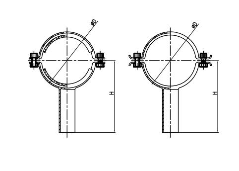 sanitary pipe holder
