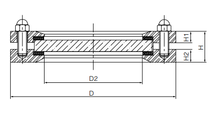 flanged sight glass