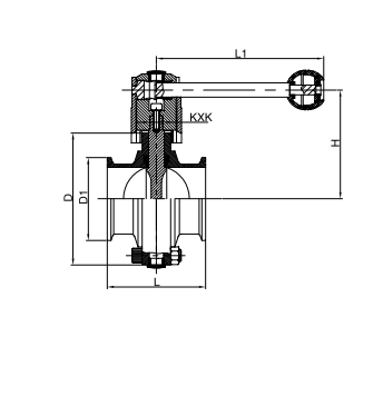 Sanitary Clamped Butterfly Valve