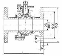 3 flanged ball valve