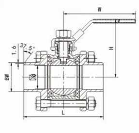 3pc ball valve