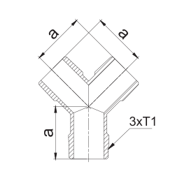 male branch tee
