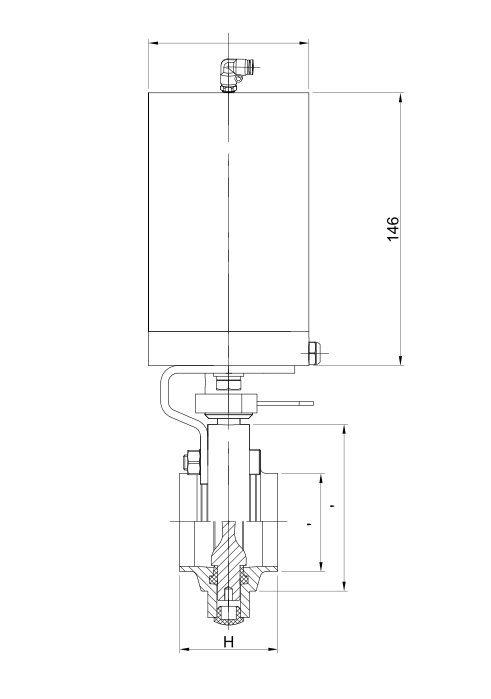 pneumatic sanitary butterfly valve