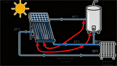how does solar energy work​