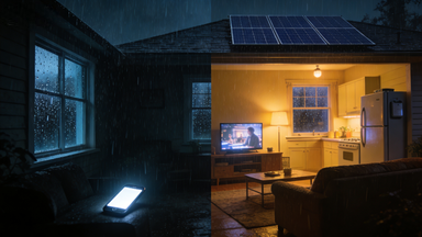 home solar and battery​