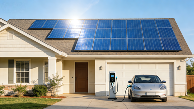 charge car battery with solar​