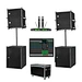 DBK 10 Inch Line Array Speakers+Dual 15inch Subwoofer PA System