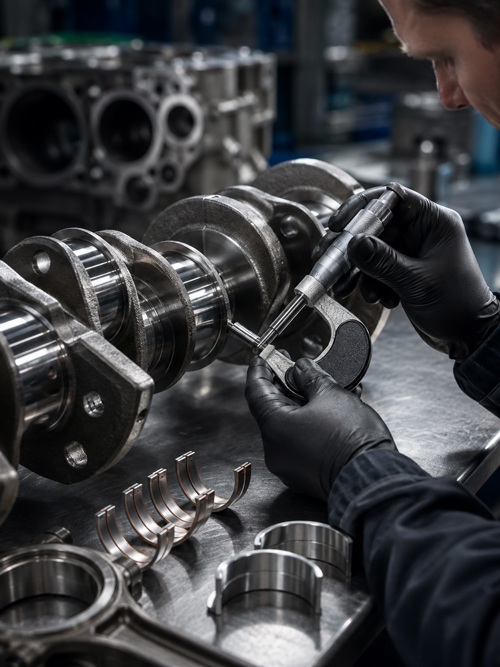 Crankshaft and Bearing Clearance Inspection for Remanufactured Engines