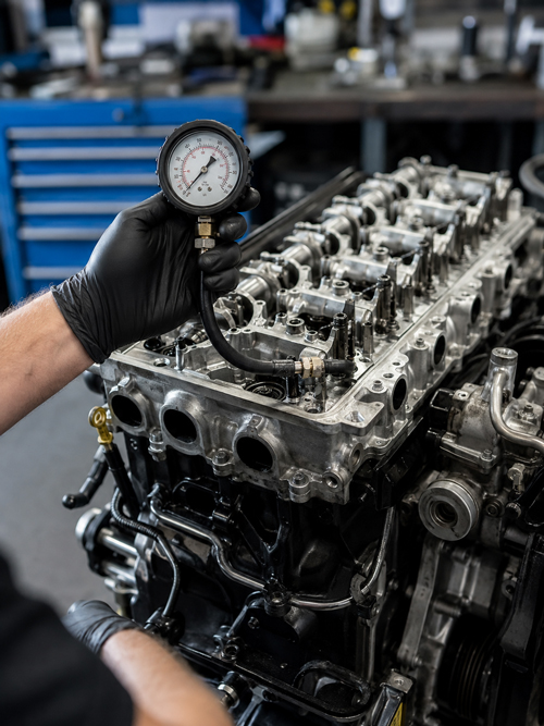 Engine Compression Testing for Remanufactured Engine Quality Inspection