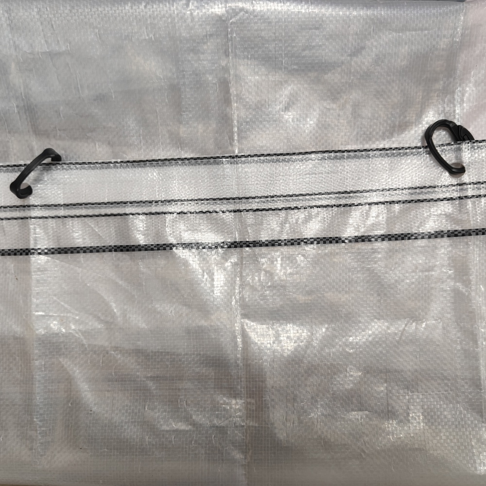 Transparent Tarp with Grommets – Directly Punched Reinforced Edge Used with C Hooks