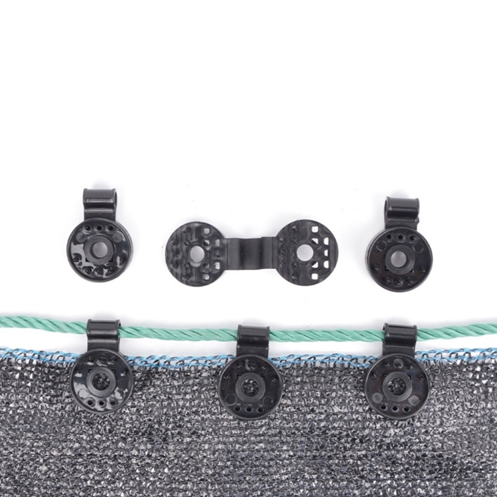 Shade cloth fabric clips – Round Clip in Use Scenario
