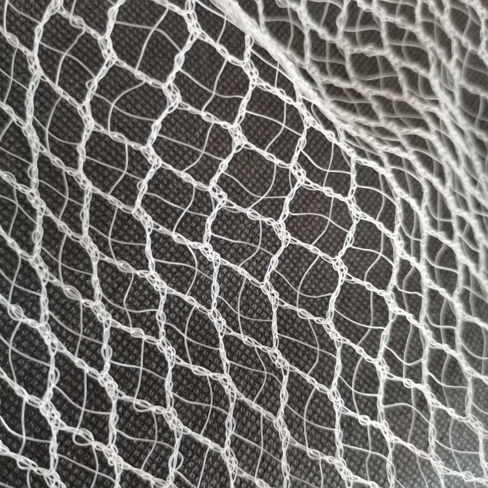Cross Anti-Hail Net – White Cross-Weave Hail Net with 4-Square Diamond Mesh