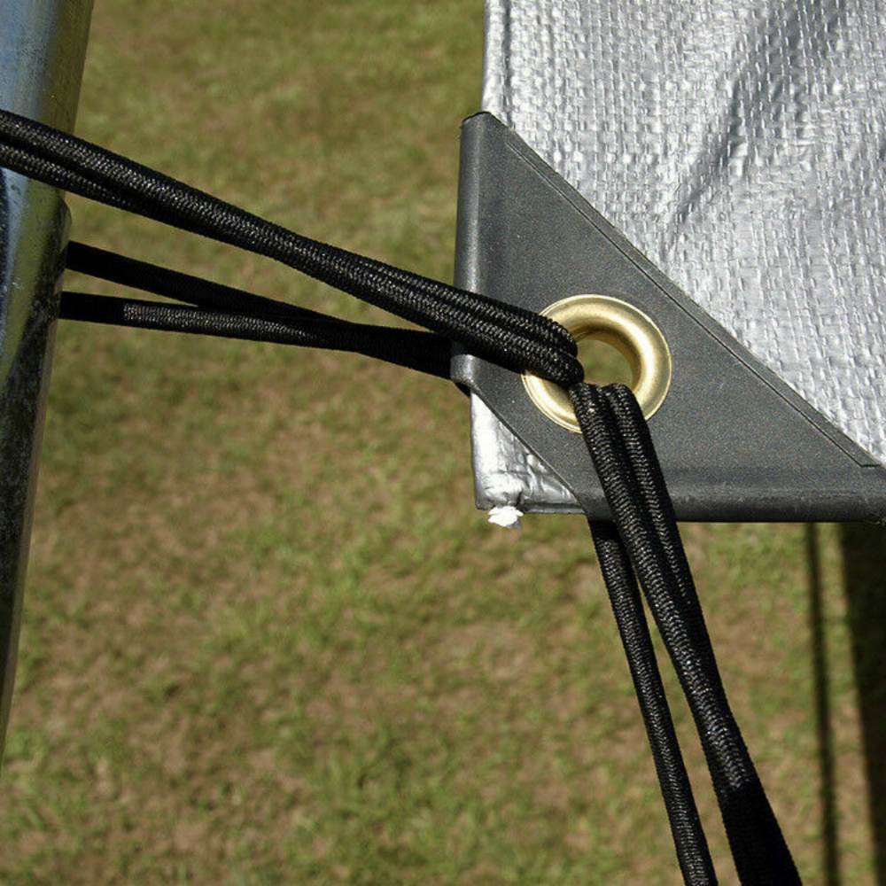 Tarpaulin bungee balls – Elastic Bungee Ball Securing Black Silver Tarpaulin