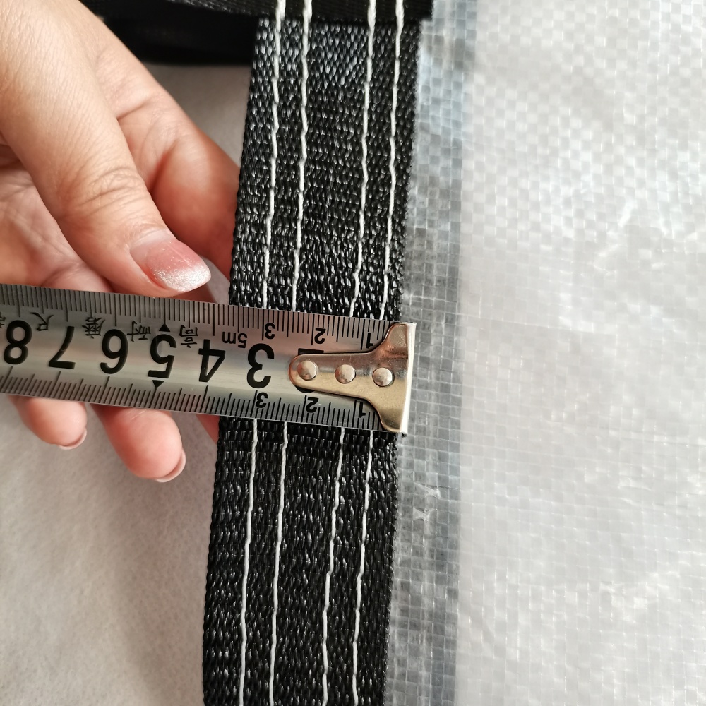 Clear Tarpaulin – Strengthened Edge Design Using Black Woven Tape