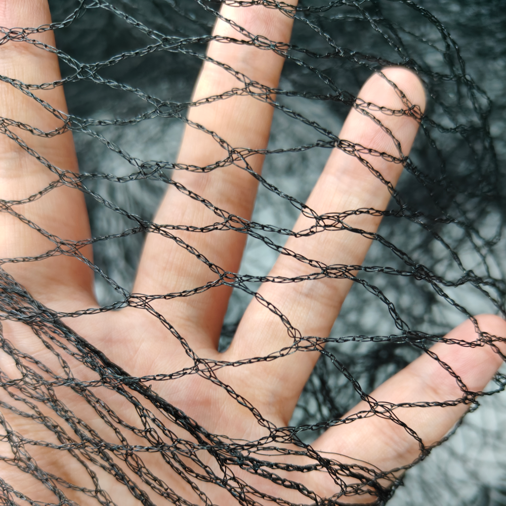 PE Anti Bird Net – Black Knitted Protective Net