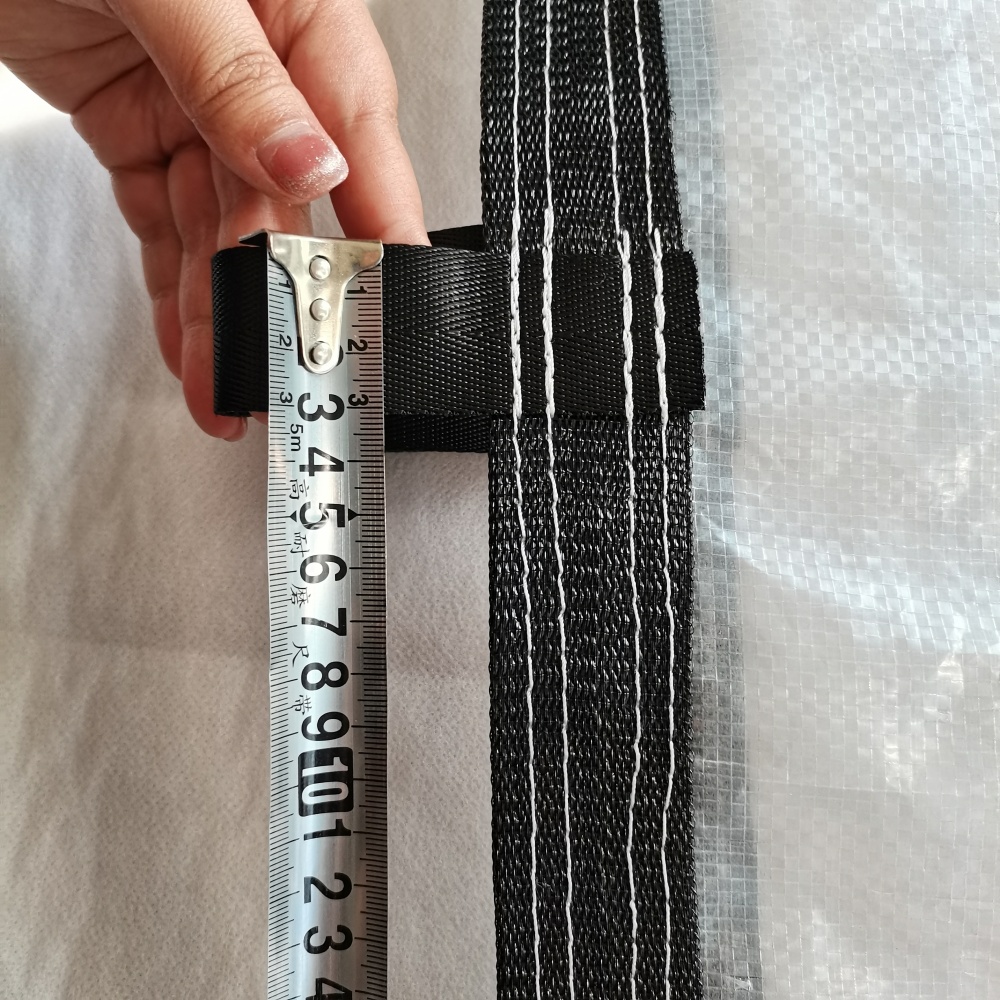 Clear Tarpaulin – Reinforced Edge Structure with Black Tape Detail