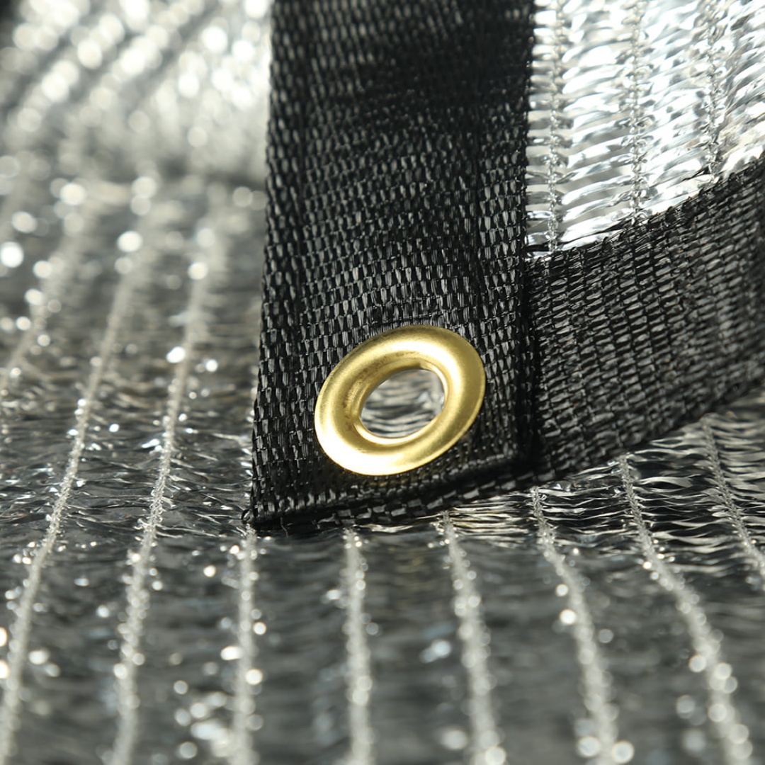 Knitted Aluminum Shade Net – Customizable Eyelet Materials