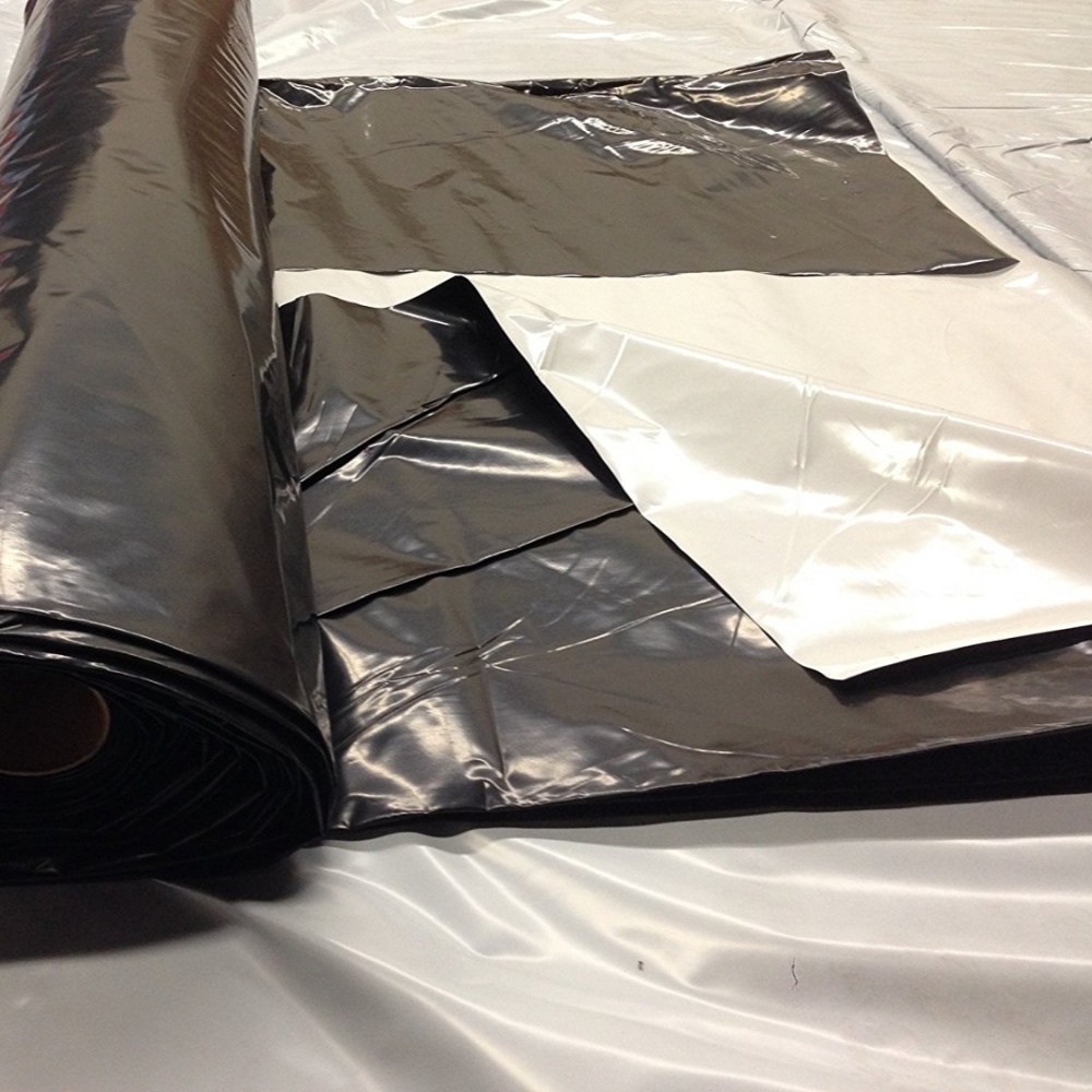 Plastic mulch – Black and White Double-Side Film Surface Detail