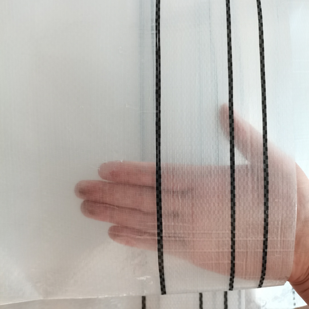 Heavy Duty Clear Tarpaulin – Thickened Woven Film Edge Detail