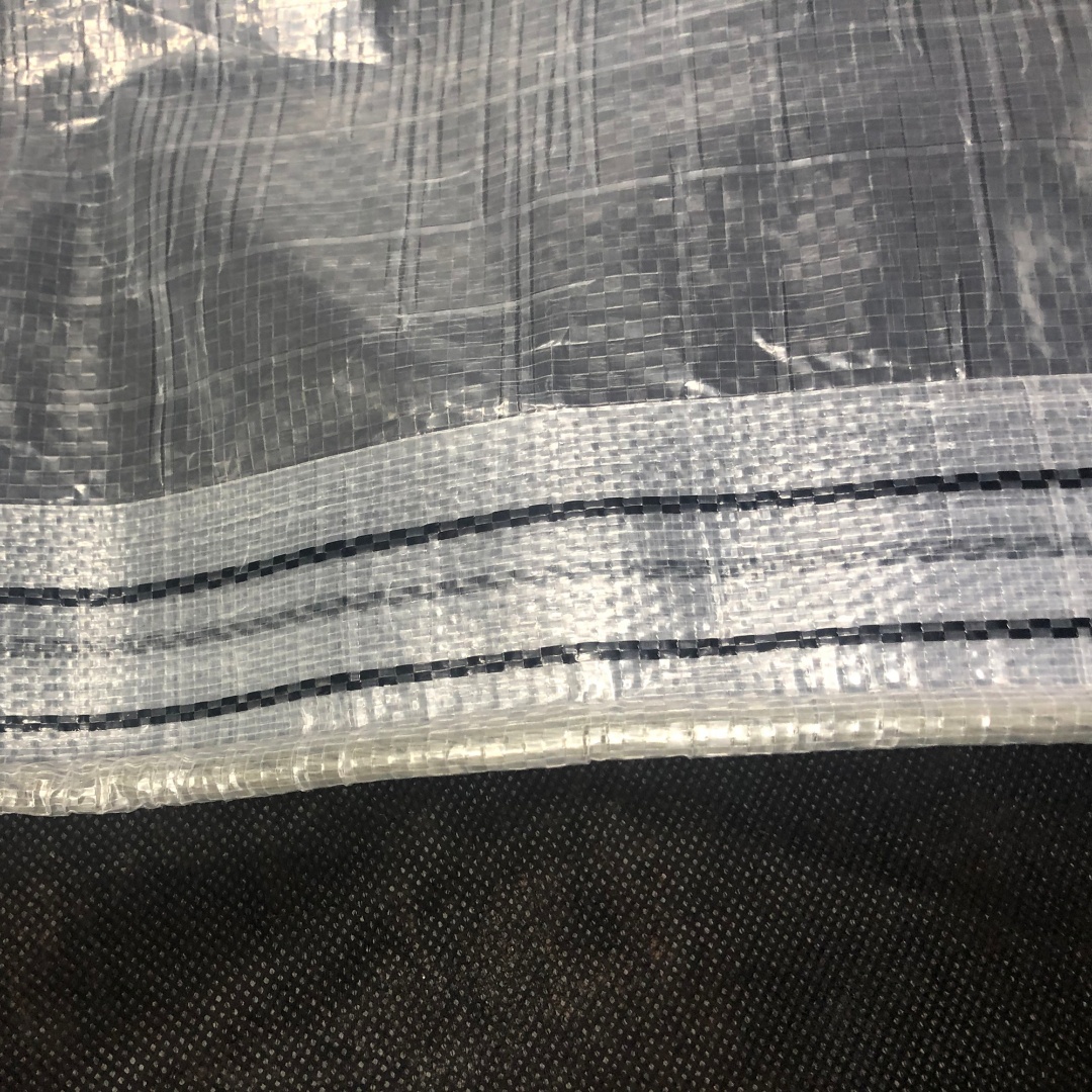 Heavy Duty Clear Tarpaulin – Densely Woven Reinforced Hem Detail