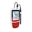 Automatic electrode diagnosis with pH slope and offset display.
