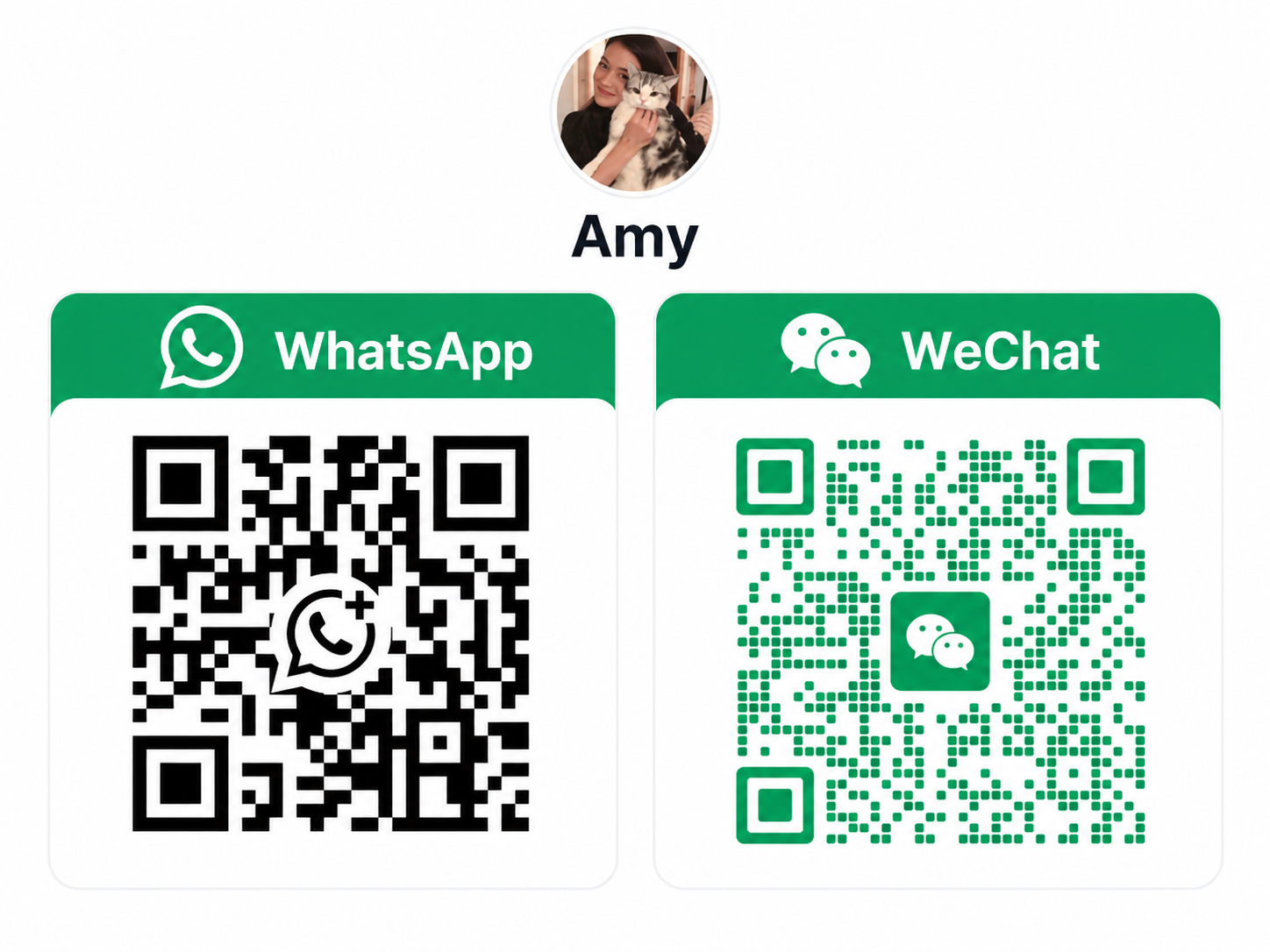 Amy WhatsApp WeChat QR Code