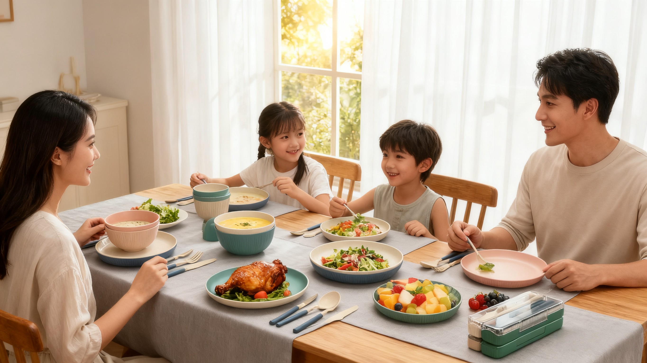 wheat straw dinner set