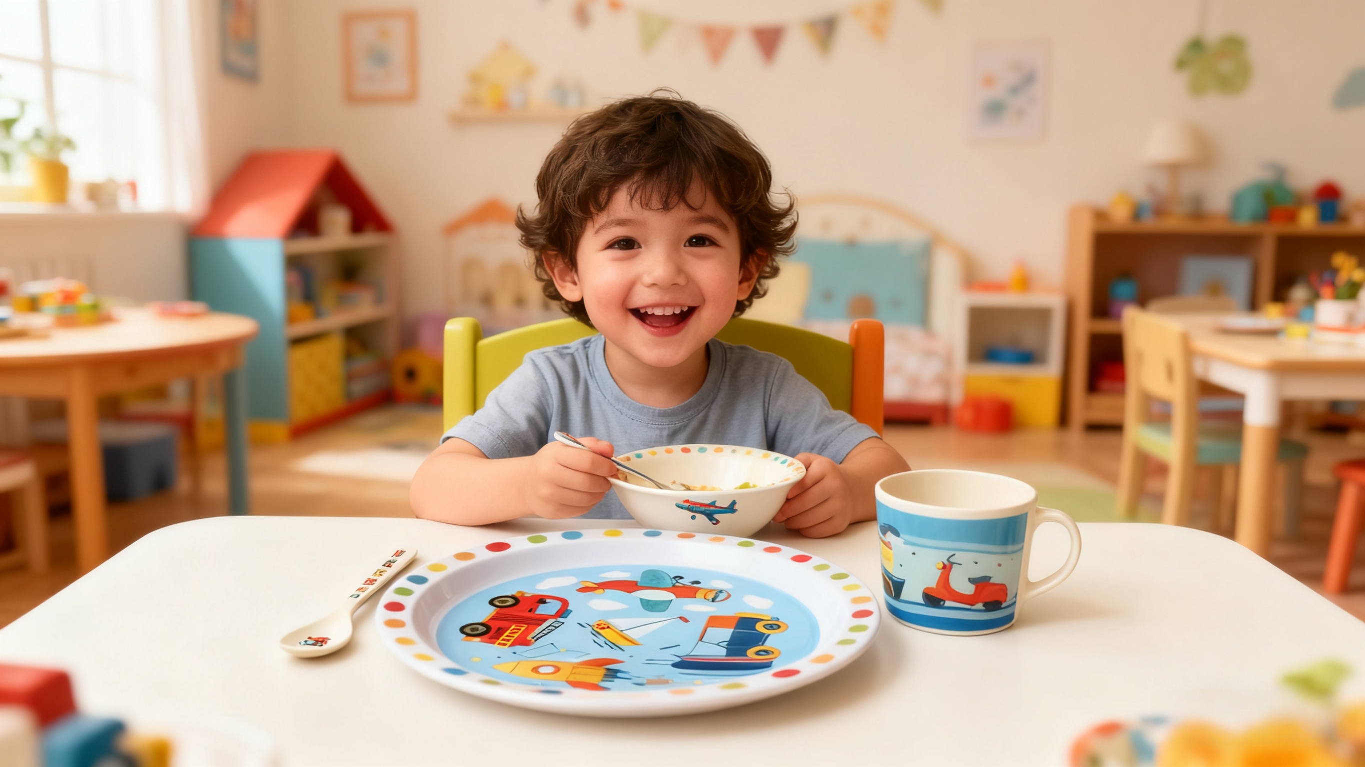cartoon dinnerware