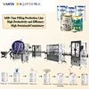 New Vanta Factory Supply Automatic Milk Powder Cans Filling Production Line Particle Filler Seaming Press Capping Line