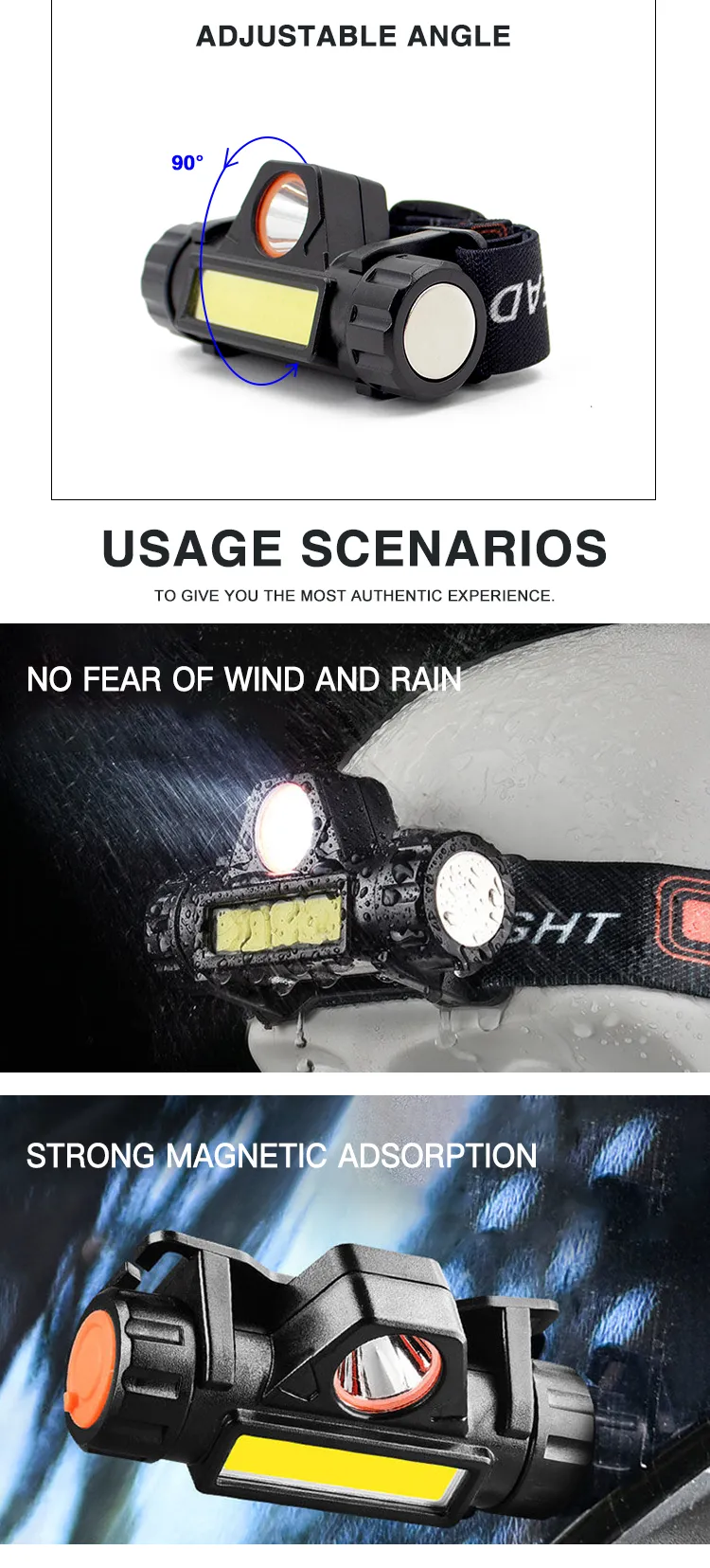 led rechargeable headlamp factory