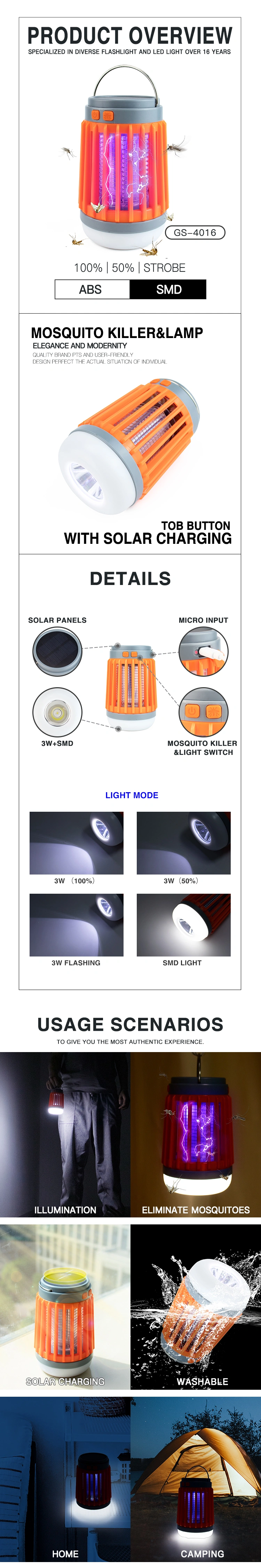 rechargeable usb lamp camping