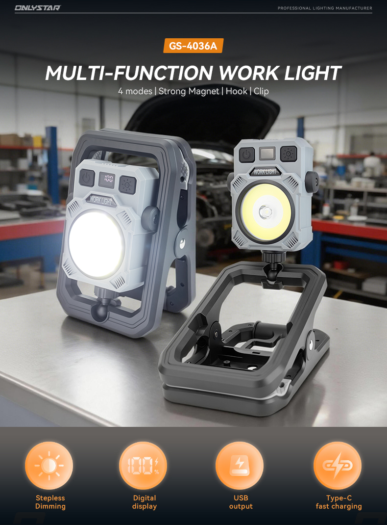 multi functional clamp work light