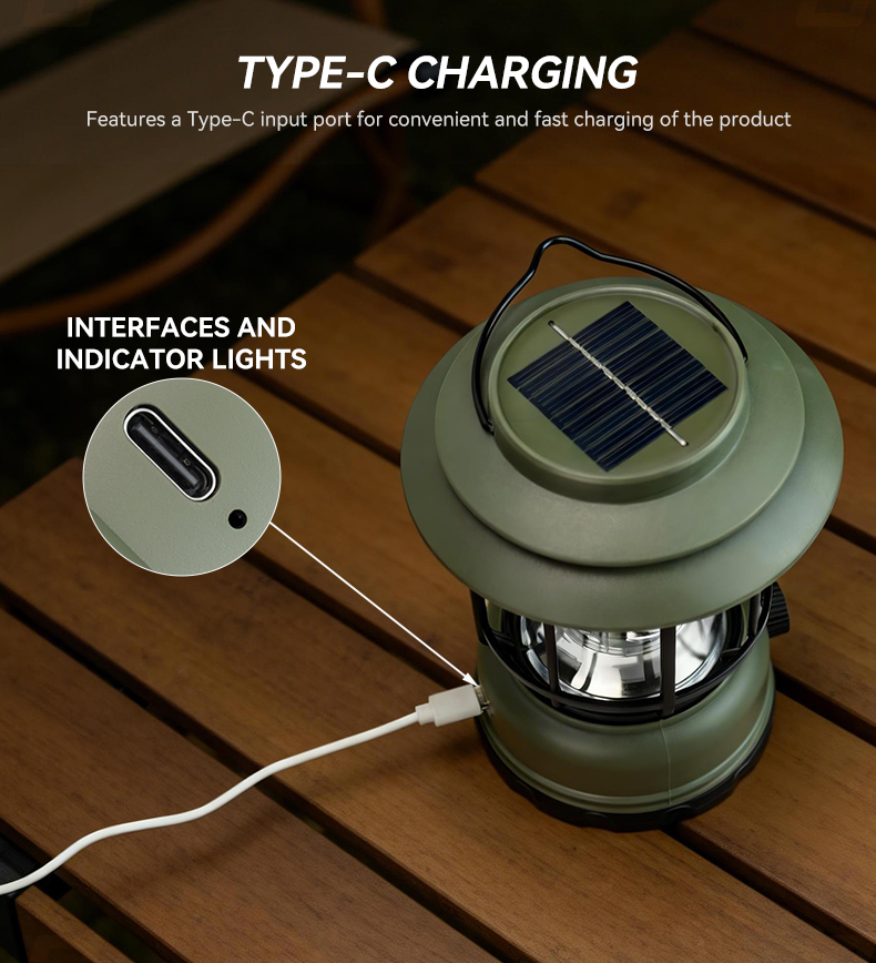 stepless dimming led camping lamp